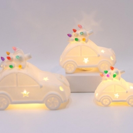 CERAMIC CAR WITH LED LIGHT